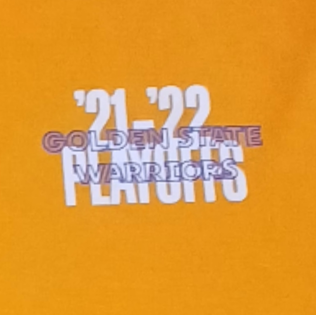 Fanatics Golden State Warriors Playoffs Mens XXL Yellow T Shirt Short Sleeve NBA