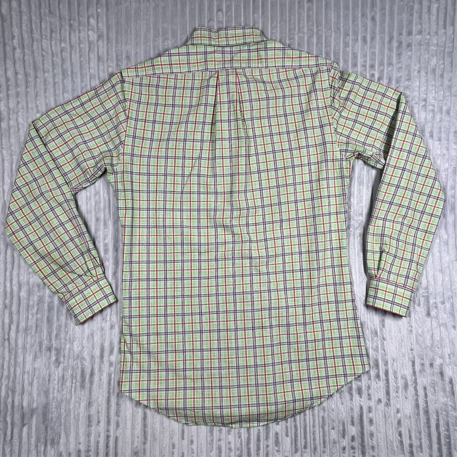 Ralph Lauren Custom Fit Shirt Men’s S Colorful Plaid Preppy Career Office Casual