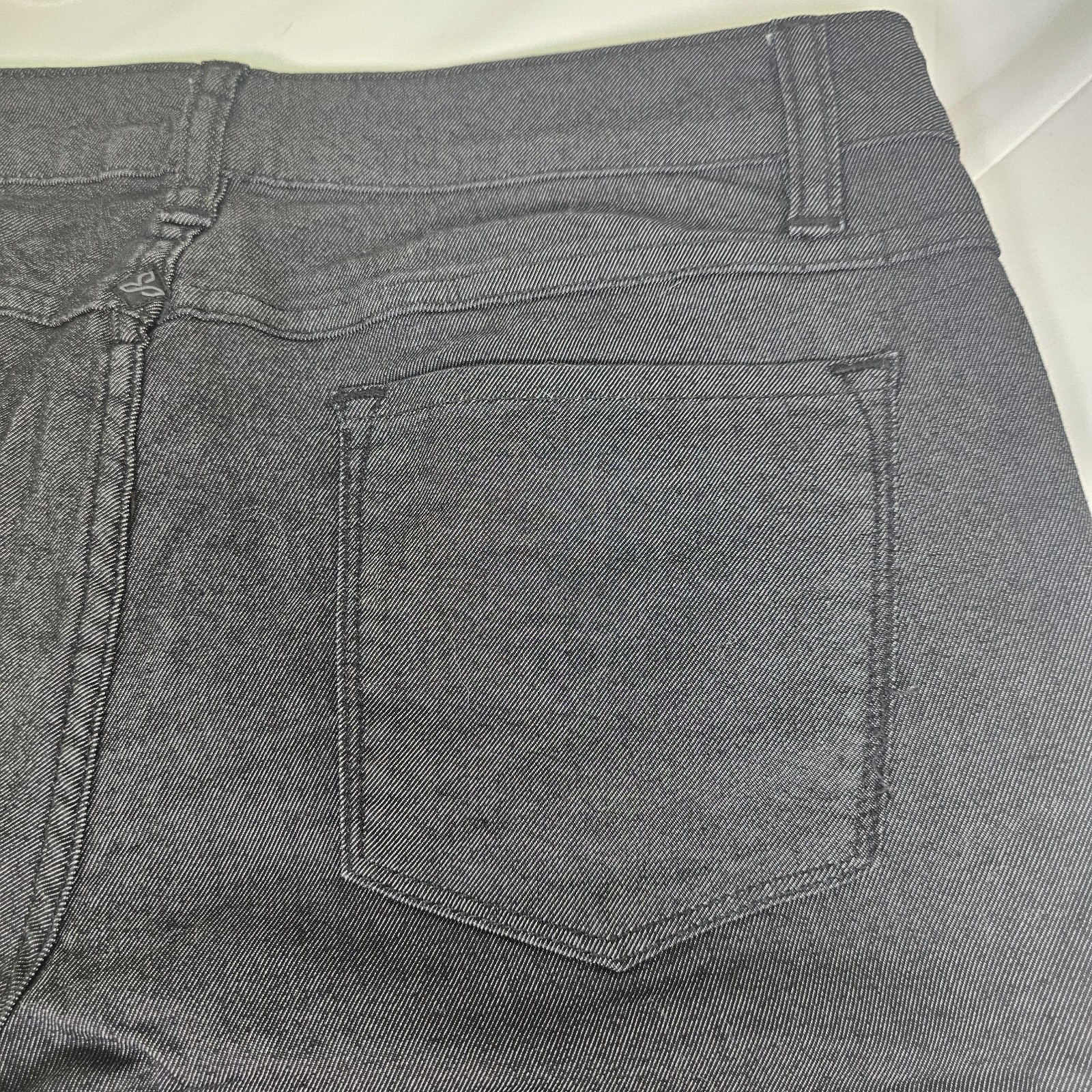 PrAna Size 8/29 Womens Charcoal Grey Organic Cotton Blend Straight Stretch Pants