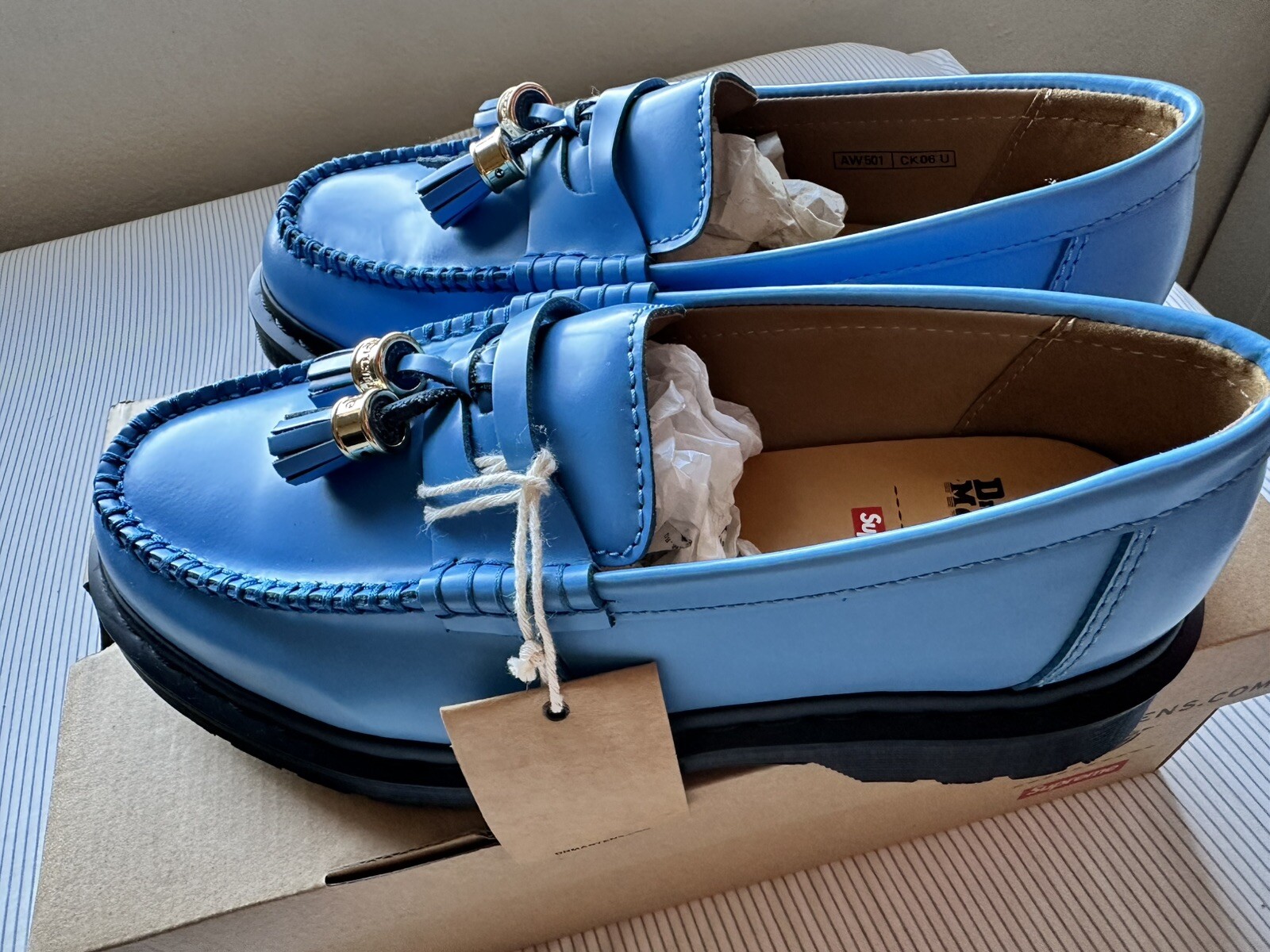 Supreme Dr.Martens Penton Tassel Loafer Blue Size US 7, UK 6, EU 39