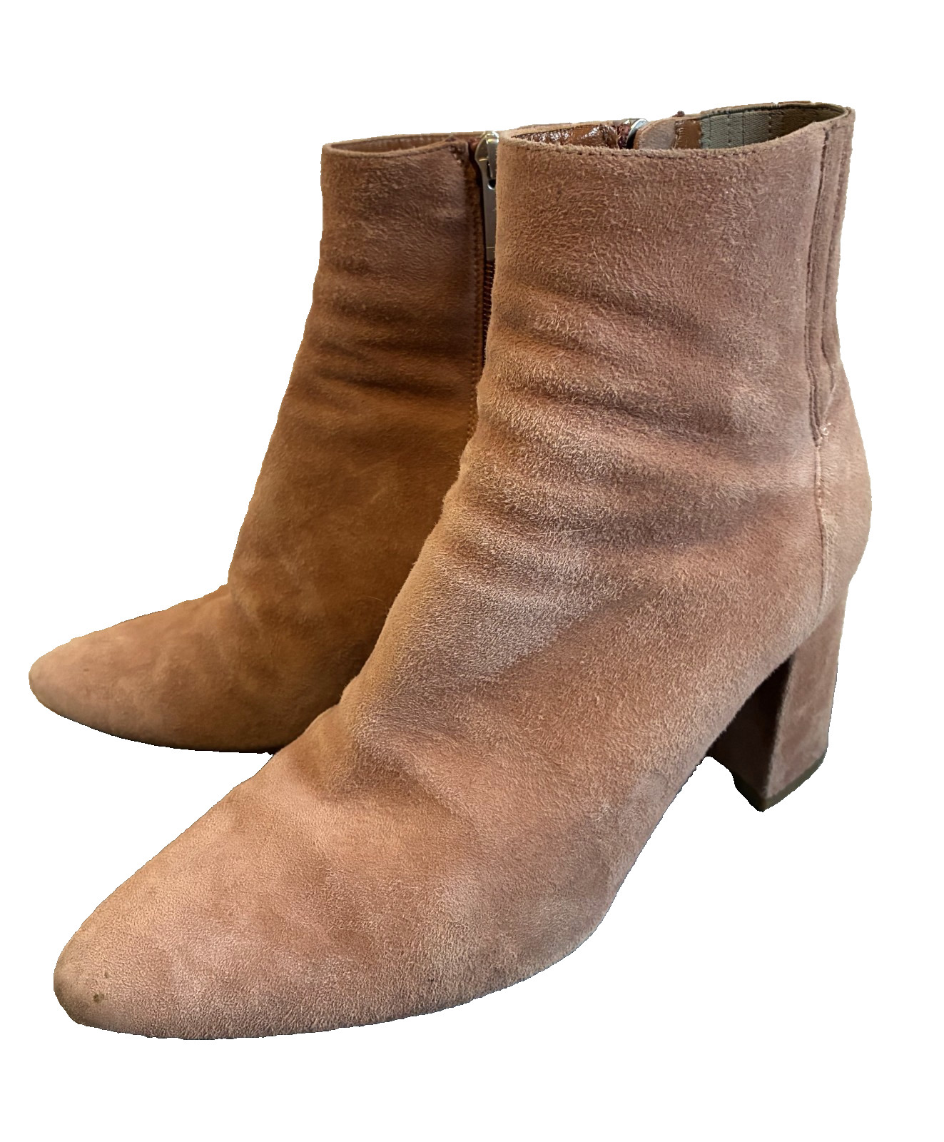 Aquatalia Waterproof Posey Dusty Pink Suede Boots Size 8.5 With Box Retail $495