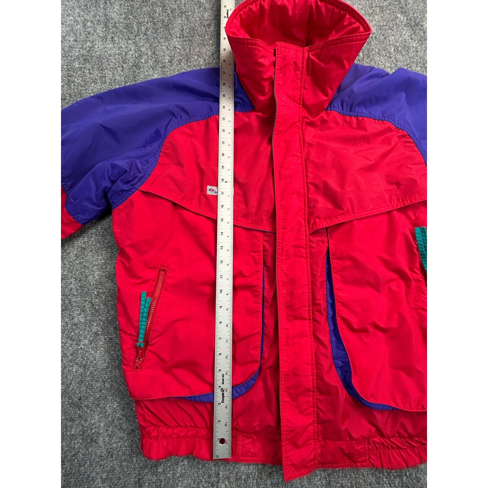 90s Vintage Columbia Powder Keg Ski Jacket Men’s Large Red Purple Made in Korea