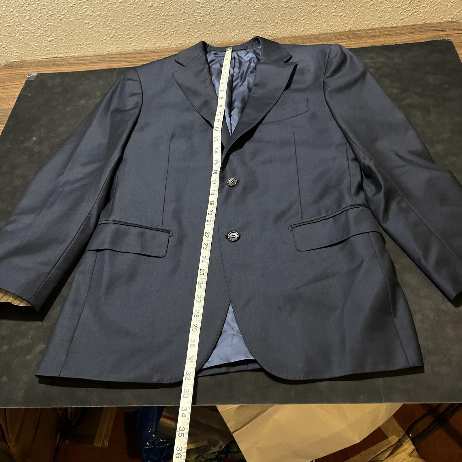 Suitsupply Blazer Mens 42R Navy Pure Wool Super 110s Sport Coat Bemberg Lined