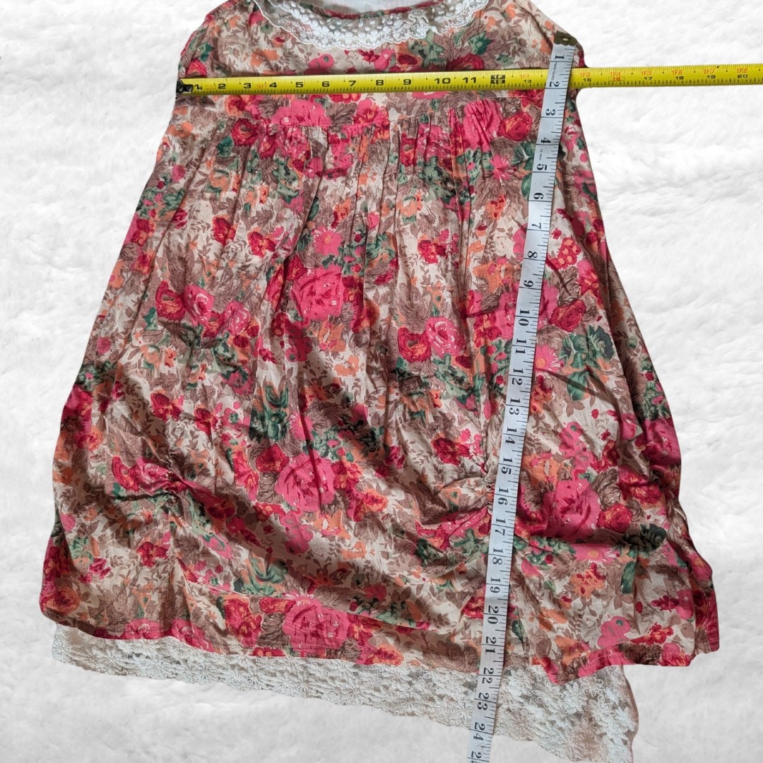 vintage an’ge paris floral lace babydoll cami dress y2k fairycore