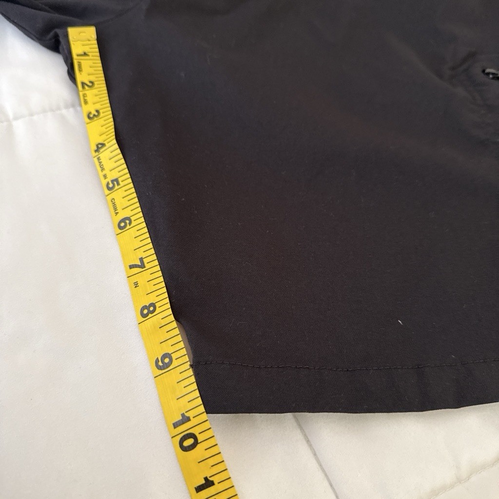 Wrangler Authentics Men’s Cargo Shorts Size 42 Black Stretch Nylon Zip Pocket