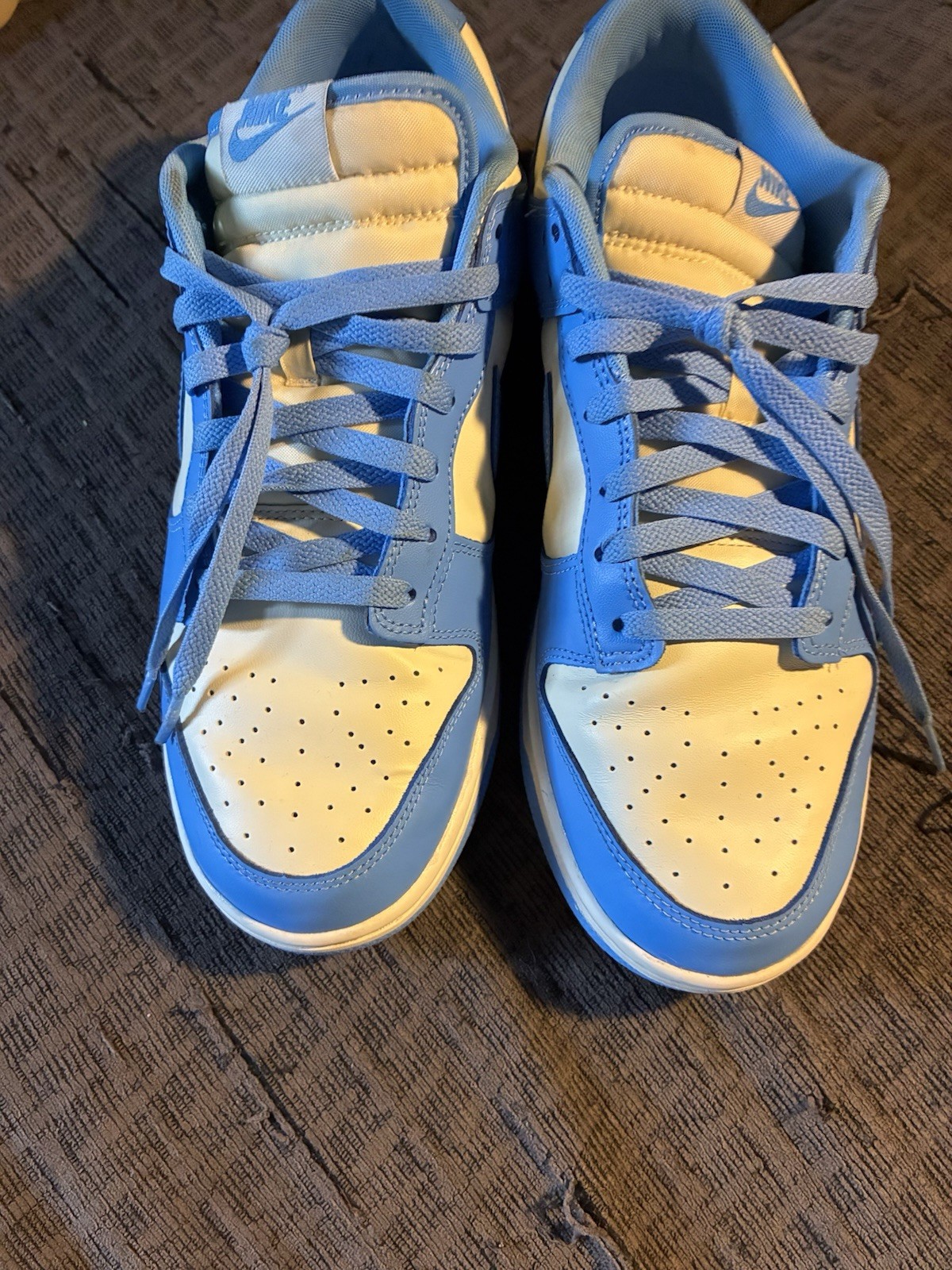 Nike Dunk Low Men’s Sneakers University Blue UNC, Size 11.5 No Box