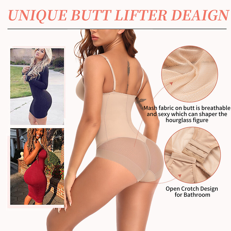 Fajas Colombianas Reductoras Levanta Cola Post Surgery Slim Full Body Shaper USA