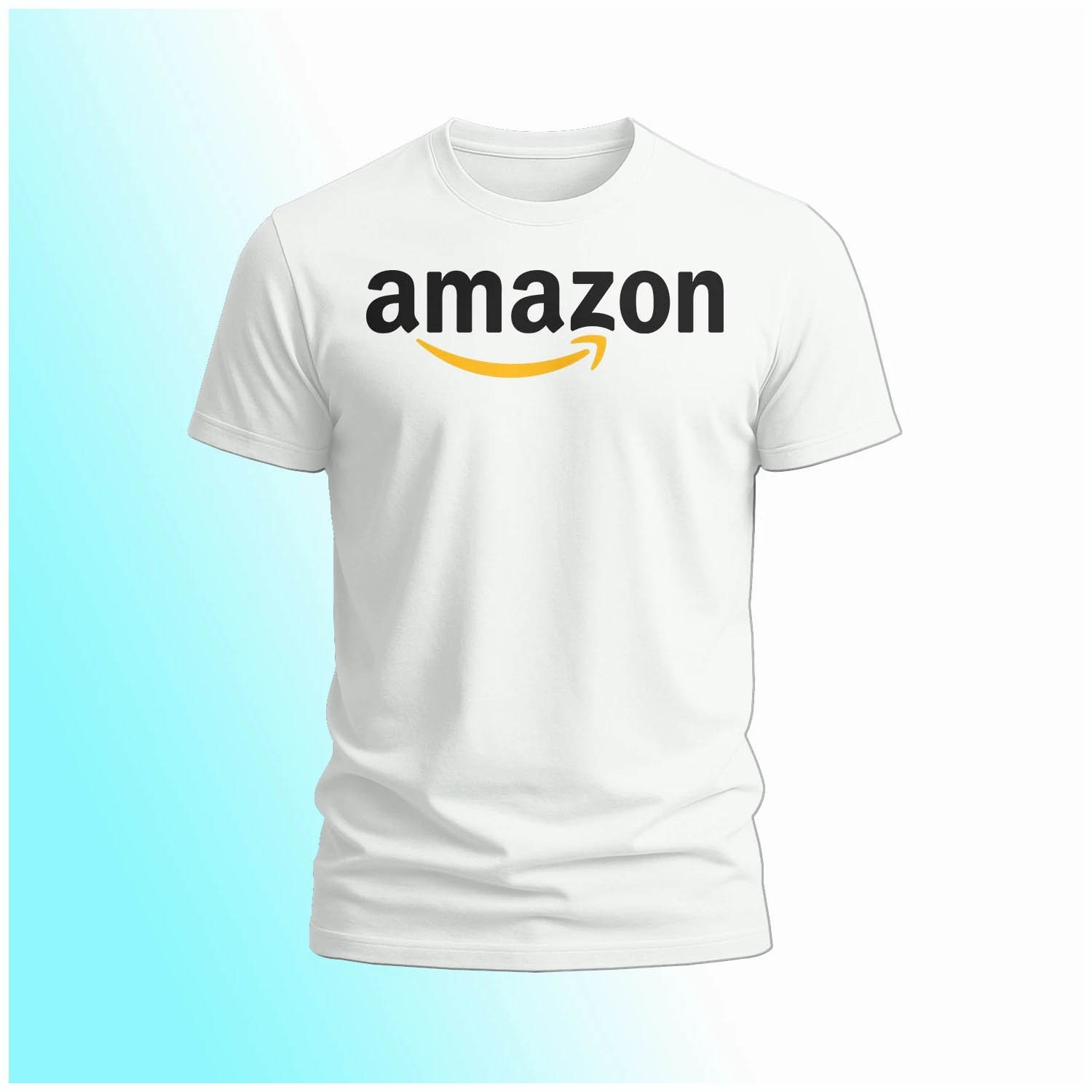 NEW Amazon Logo Unisex Black – Navy – White T-Shirt Cotton Size S-5XL