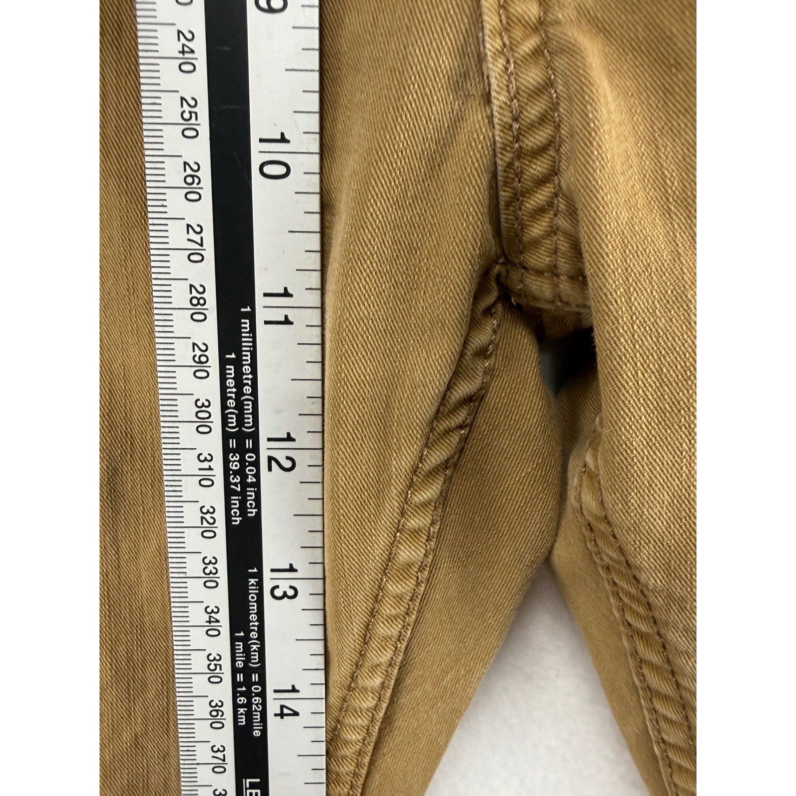 Levi’s 502 Regular Taper Pants Mens 36×32 Brownish Tan Twill Chino Jeans