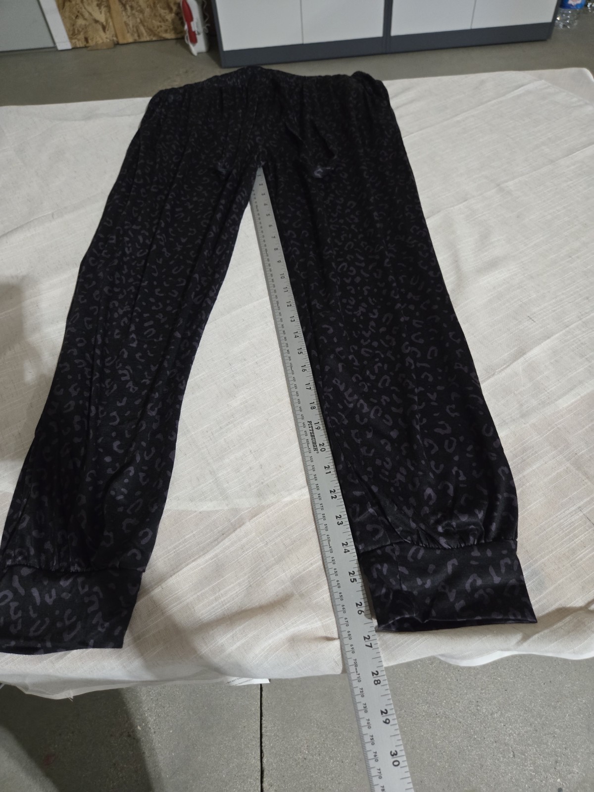Black Leopard Print Lounge Pants