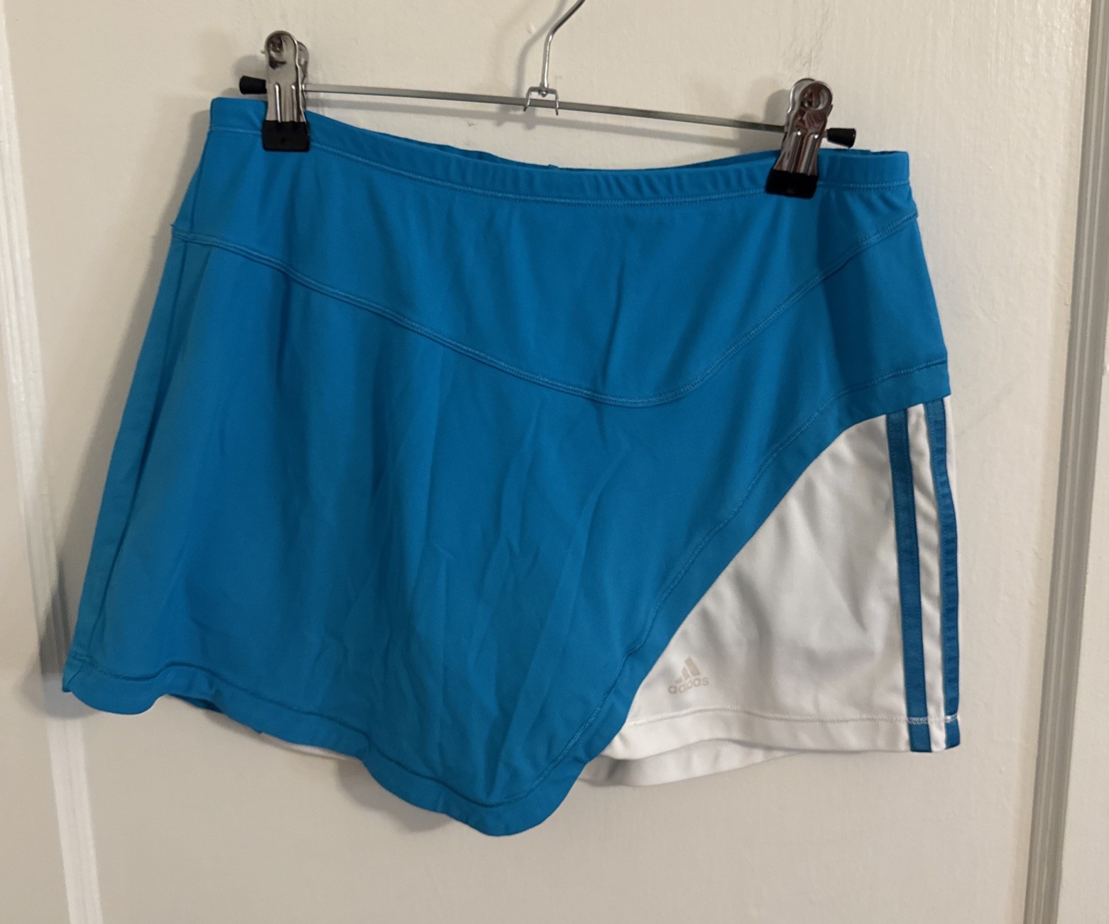 Adidas Women’s Climalite Turquoise and White Tennis Pickleball Skirt Skort Sz S