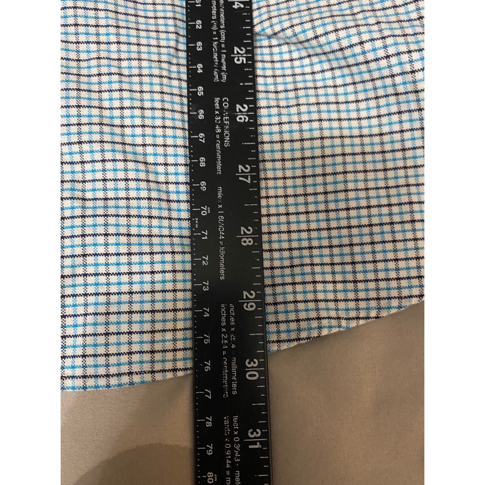 Ralph Lauren Button Down Shirt Mens XL Blue Preppy Plaid Custom Fit