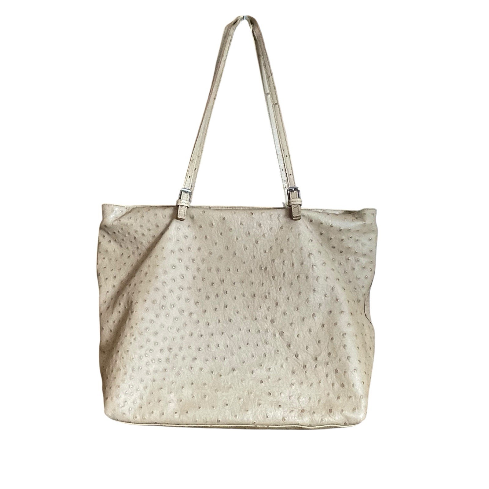 Furla embossed ostrich tote bag