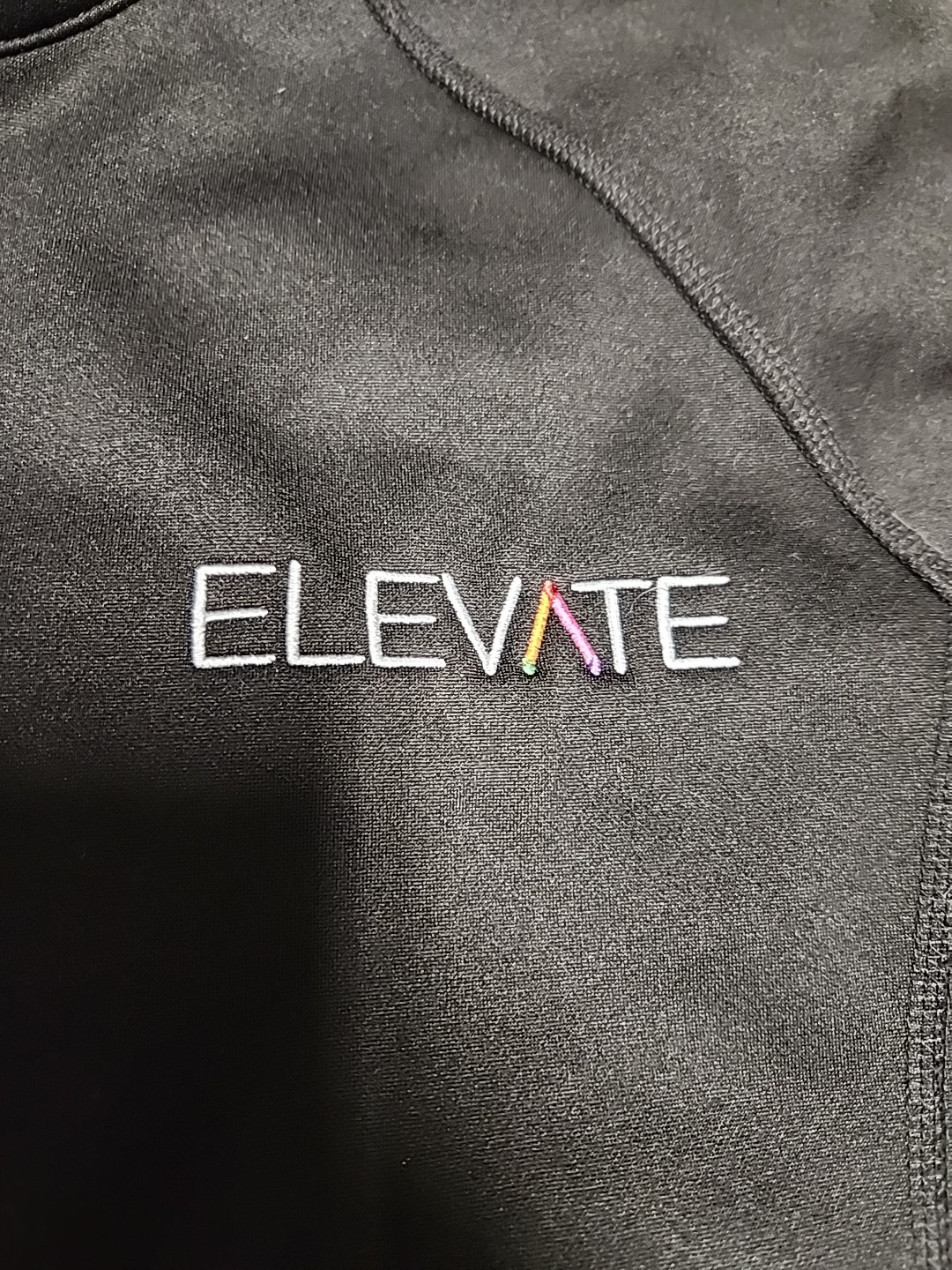 Elevate Logo Black Full Zip Softshell Jacket Mens 2XL
