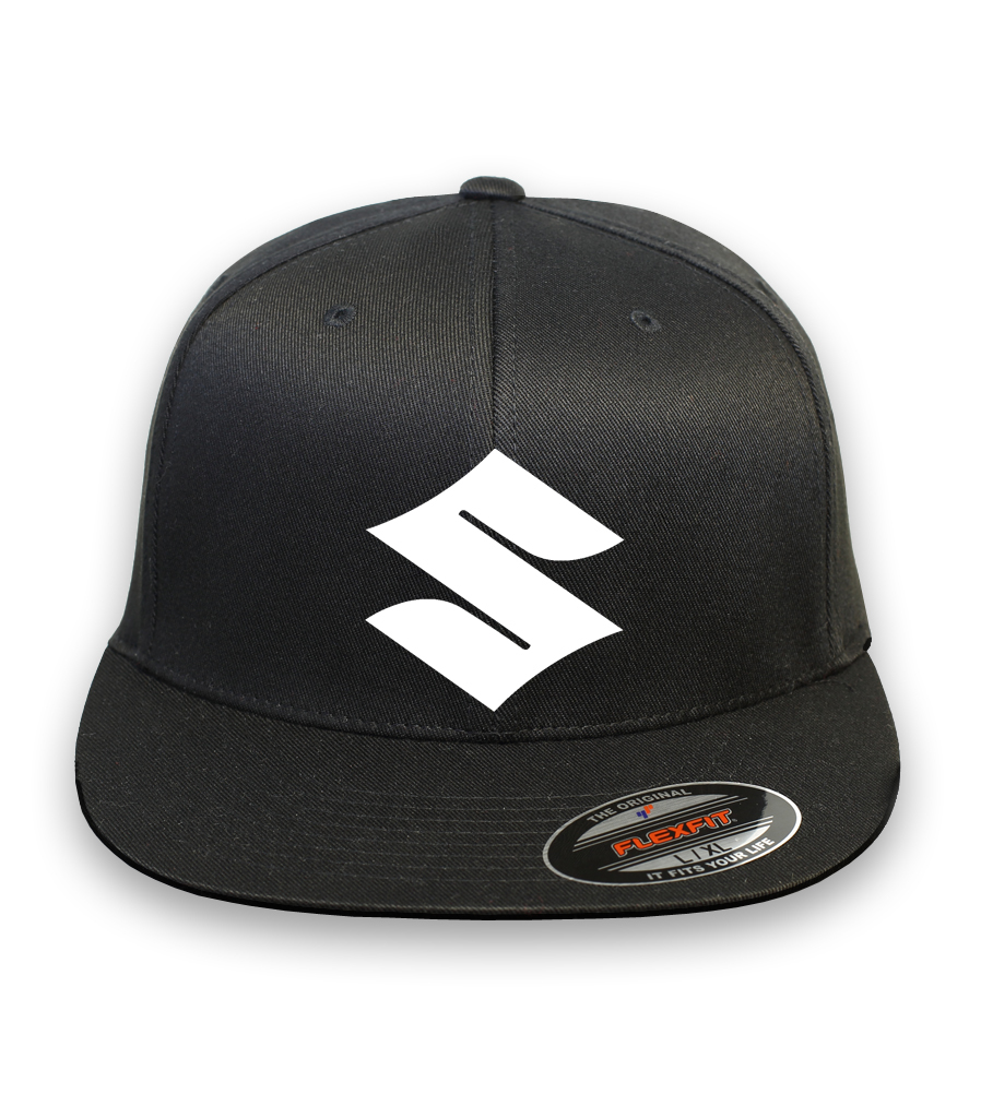 Suzuki Motorcycle Racing CURVED or FLAT BILL FLEXFIT HAT*FREE SHIPPING in BOX*