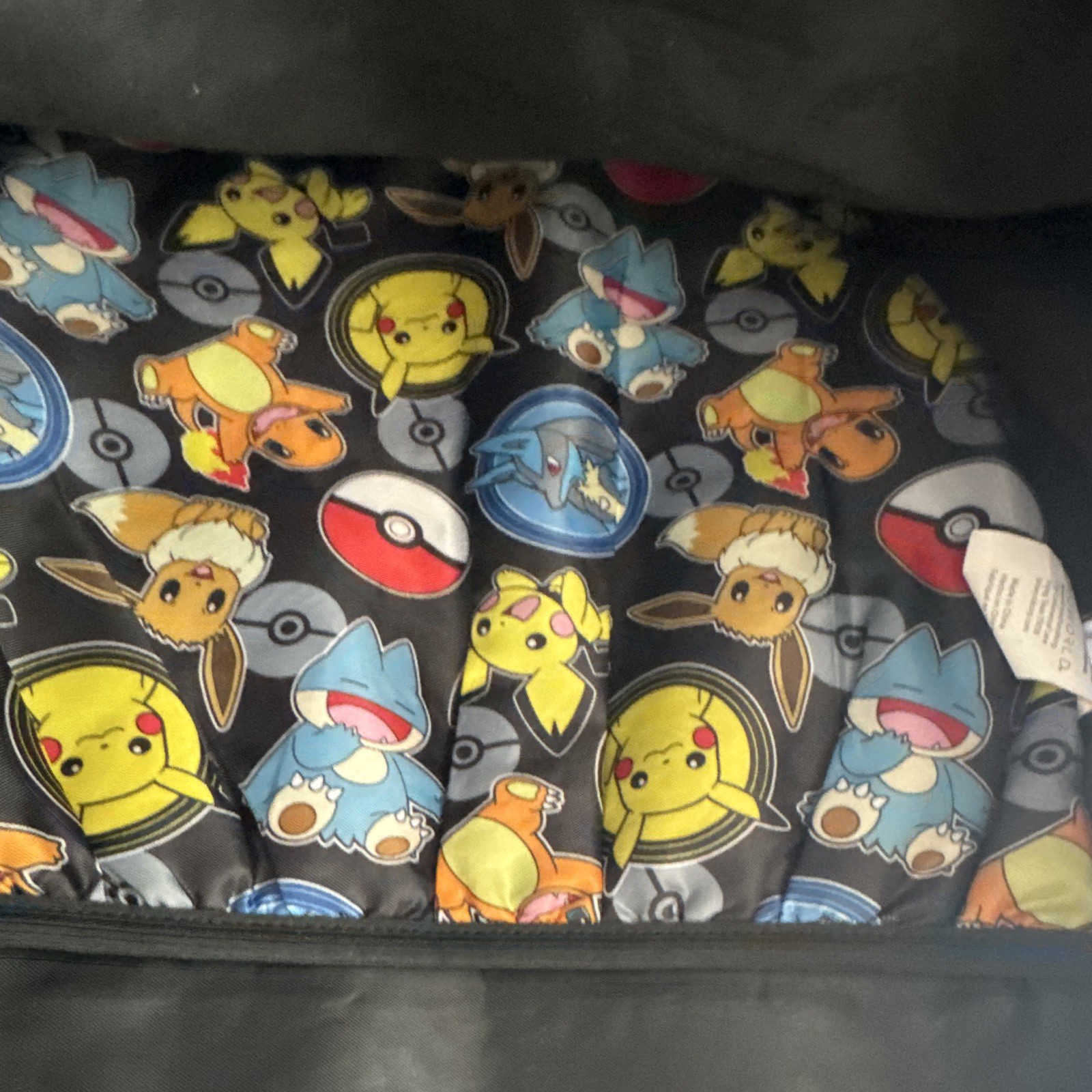 Pokemon Backpack and Lunch Box Set Pikachu Eevee Poke Ball All Over Print