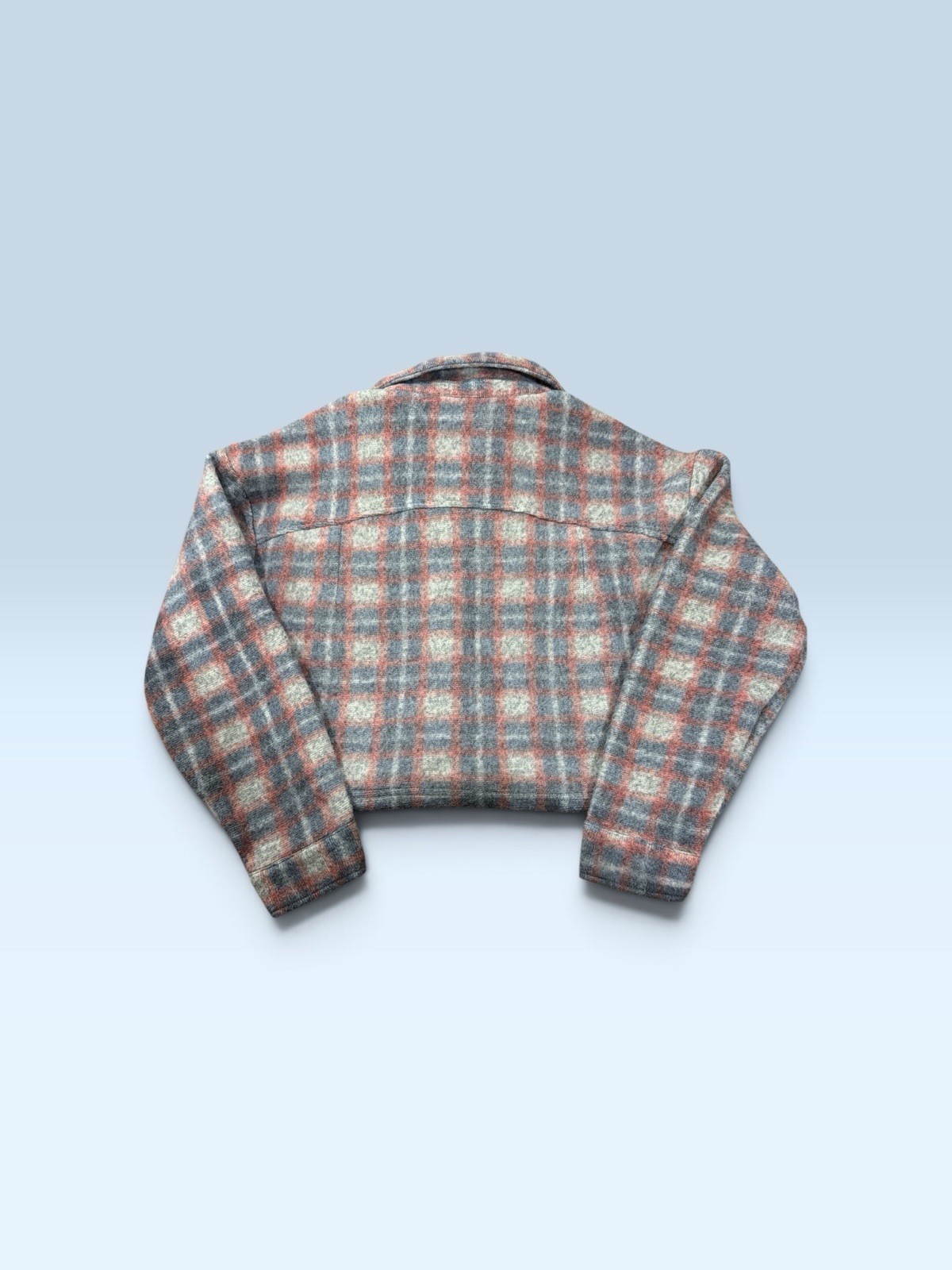 RoomMates Women’s Plaid Quilted Button-Front Cropped Jacket Point Collar