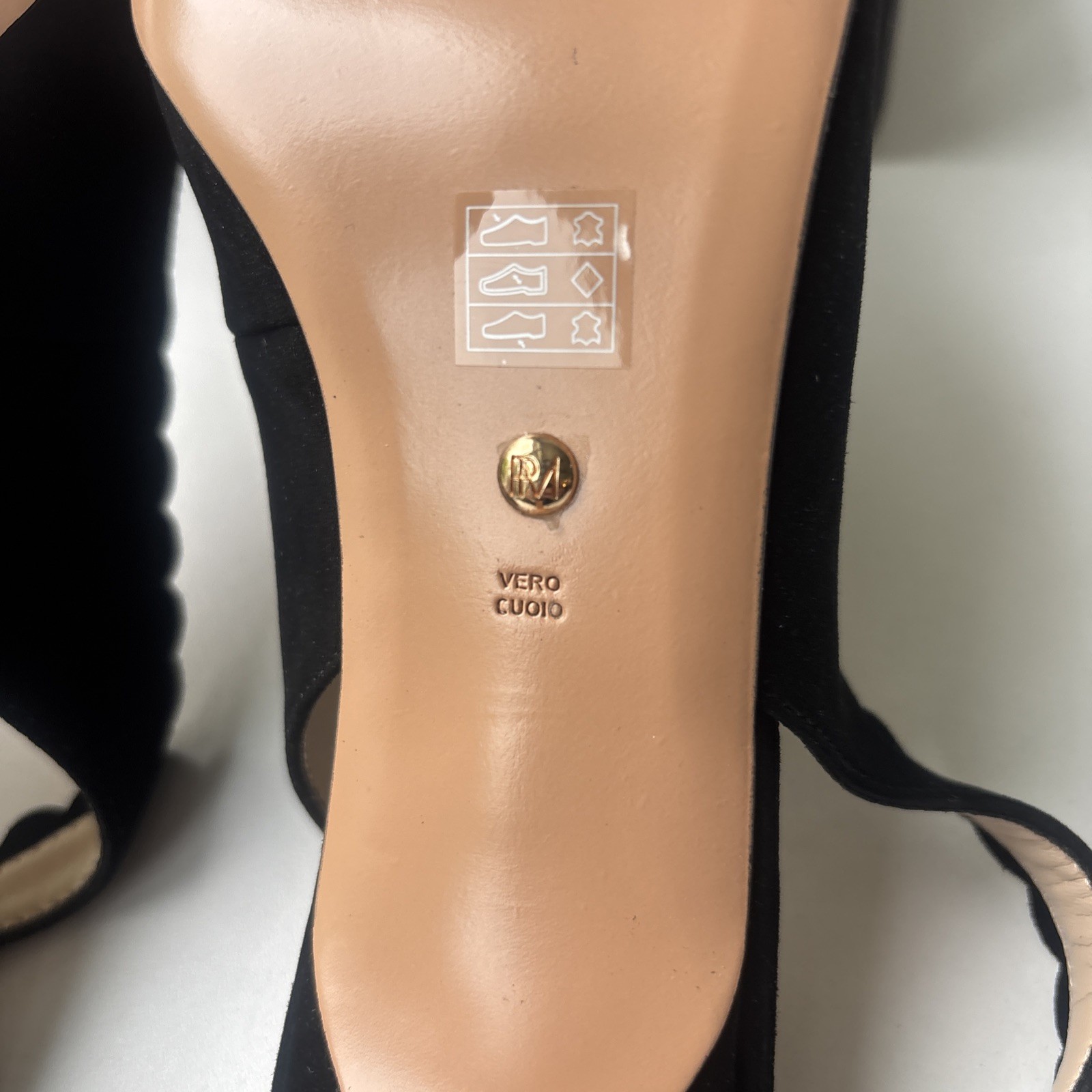 New Pelle Moda Kelsa Slingback Pump In Black Suede Women’s Size 8M