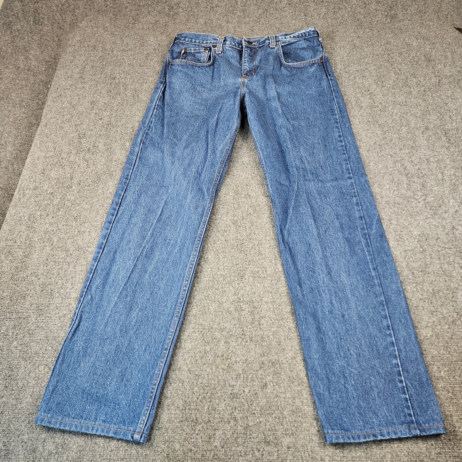 All American Clothing Co Mens Blue Jeans AA1873L Made in USA 35×34 Straight Leg