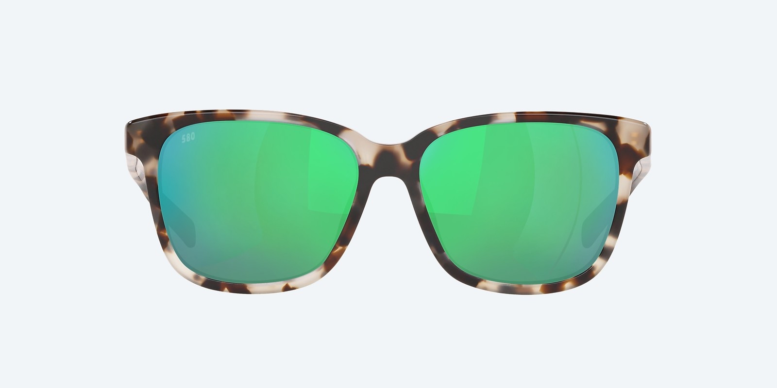 Costa Del Mar May Shiny Tiger Cowrie/Green Mirror 580G Polarized 57mm Sunglasses