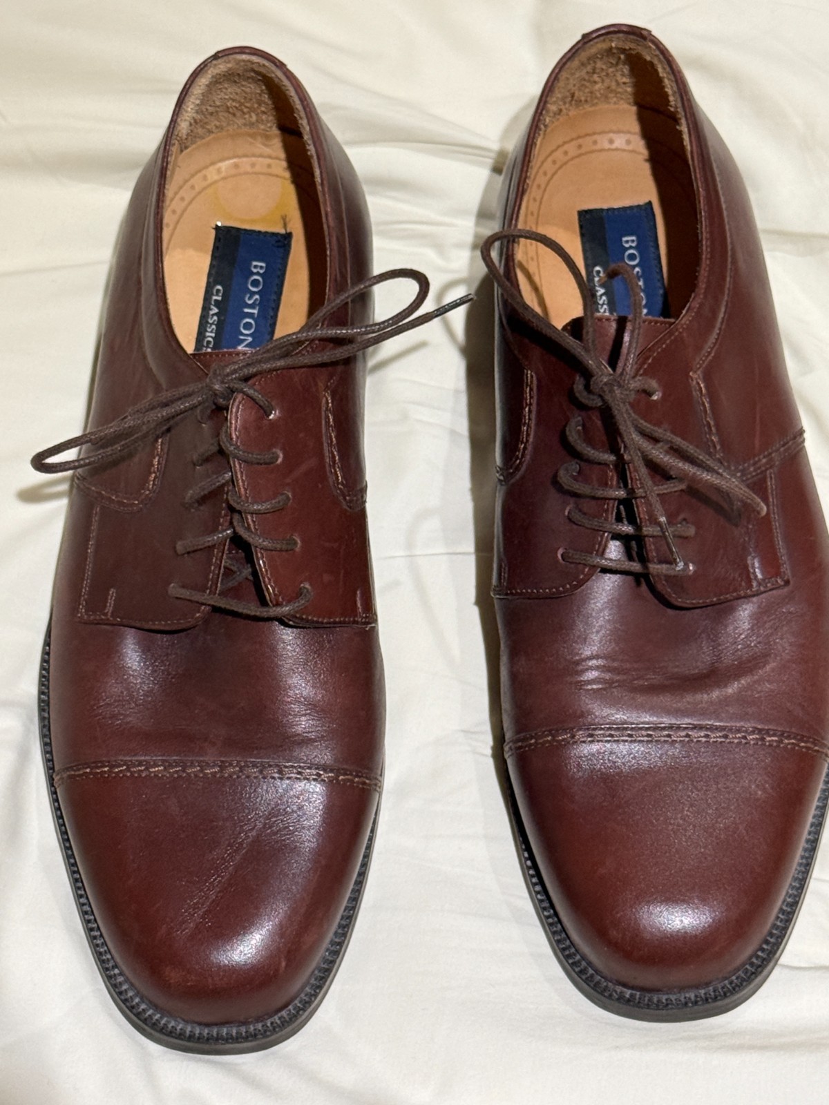 Mens Bostonian Classics Brown Leather Shoes – Size 7 1/2