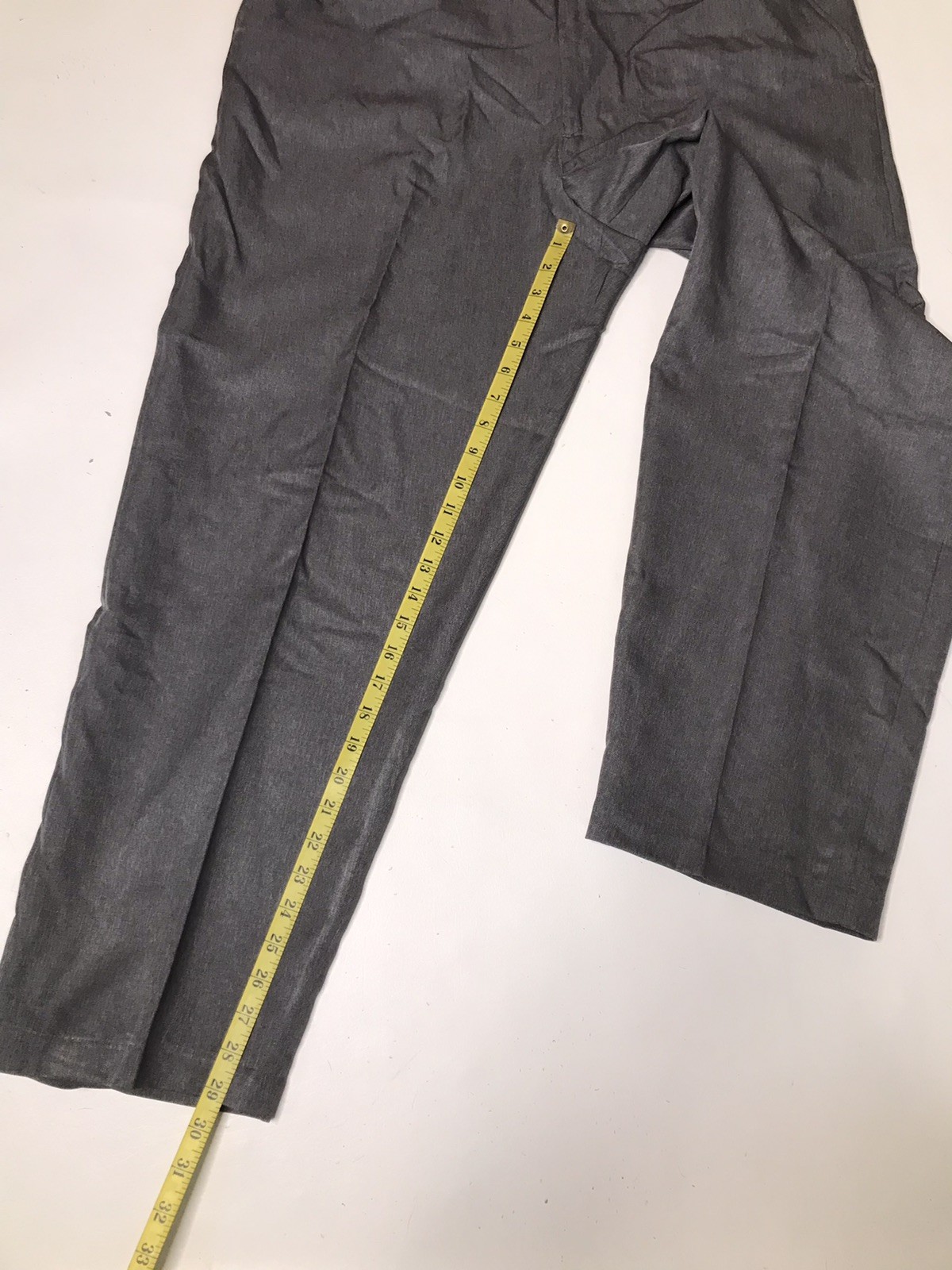 Puritan Mens Gray Flat Front Pants 40×30