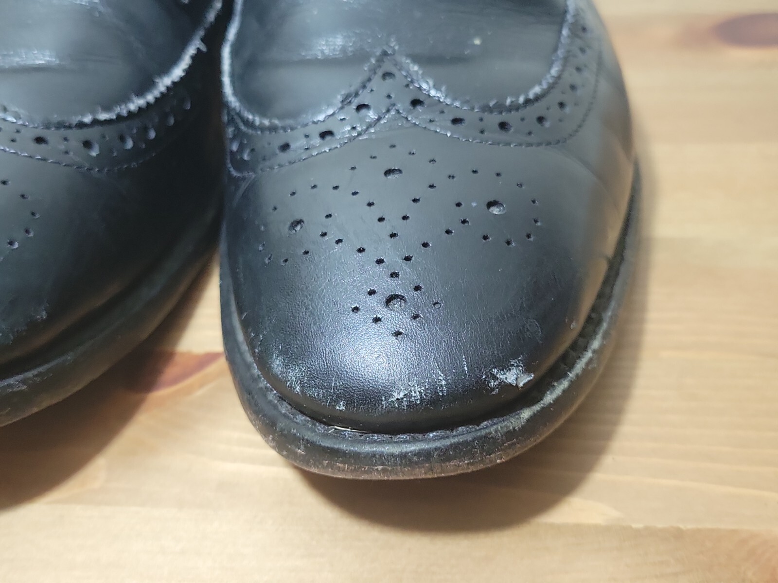 Allen Edmonds “MCGREGOR” Men’s Leather Wingtip Blucher Oxfords Sz 11 Black 4552