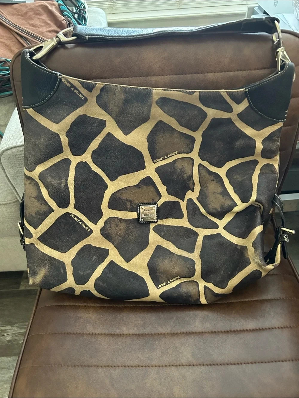 Dooney & Bourke Hobo Bag, Large Giraffe Print