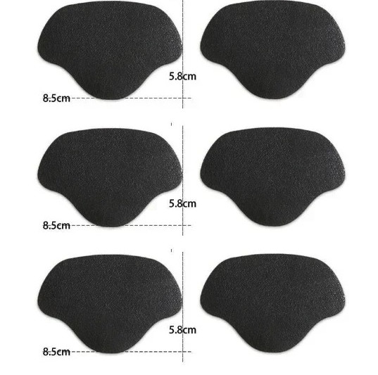 6pcs Shoe Heel Repair Patches Self Adhesive Anti Wear Protector – NEW