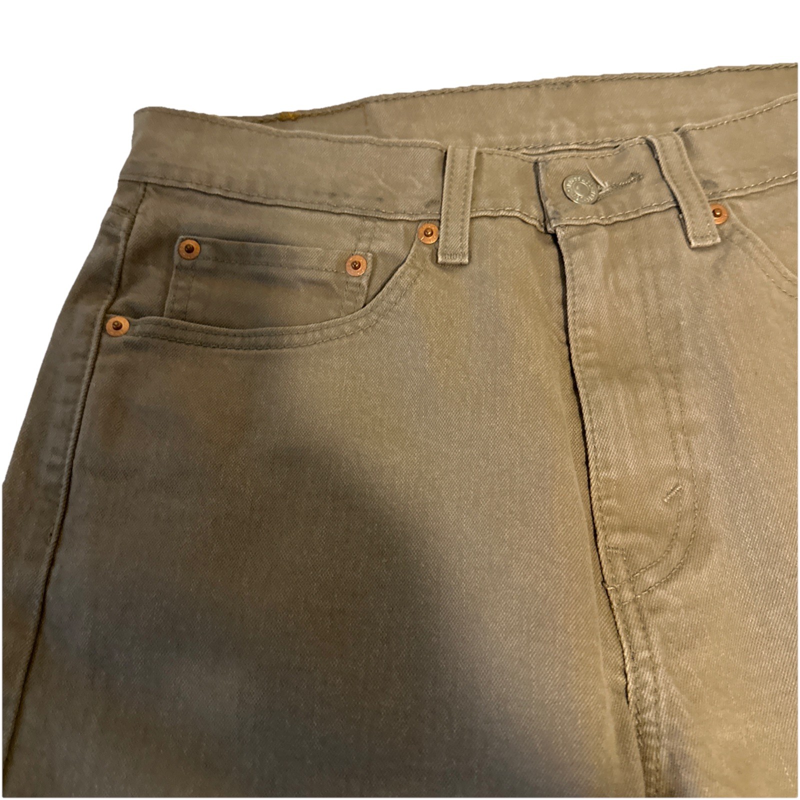 Levi’s 505 Men’s Regular Fit Jean, 31W X 30L Color: Desert Taupe – Brown-Stretch
