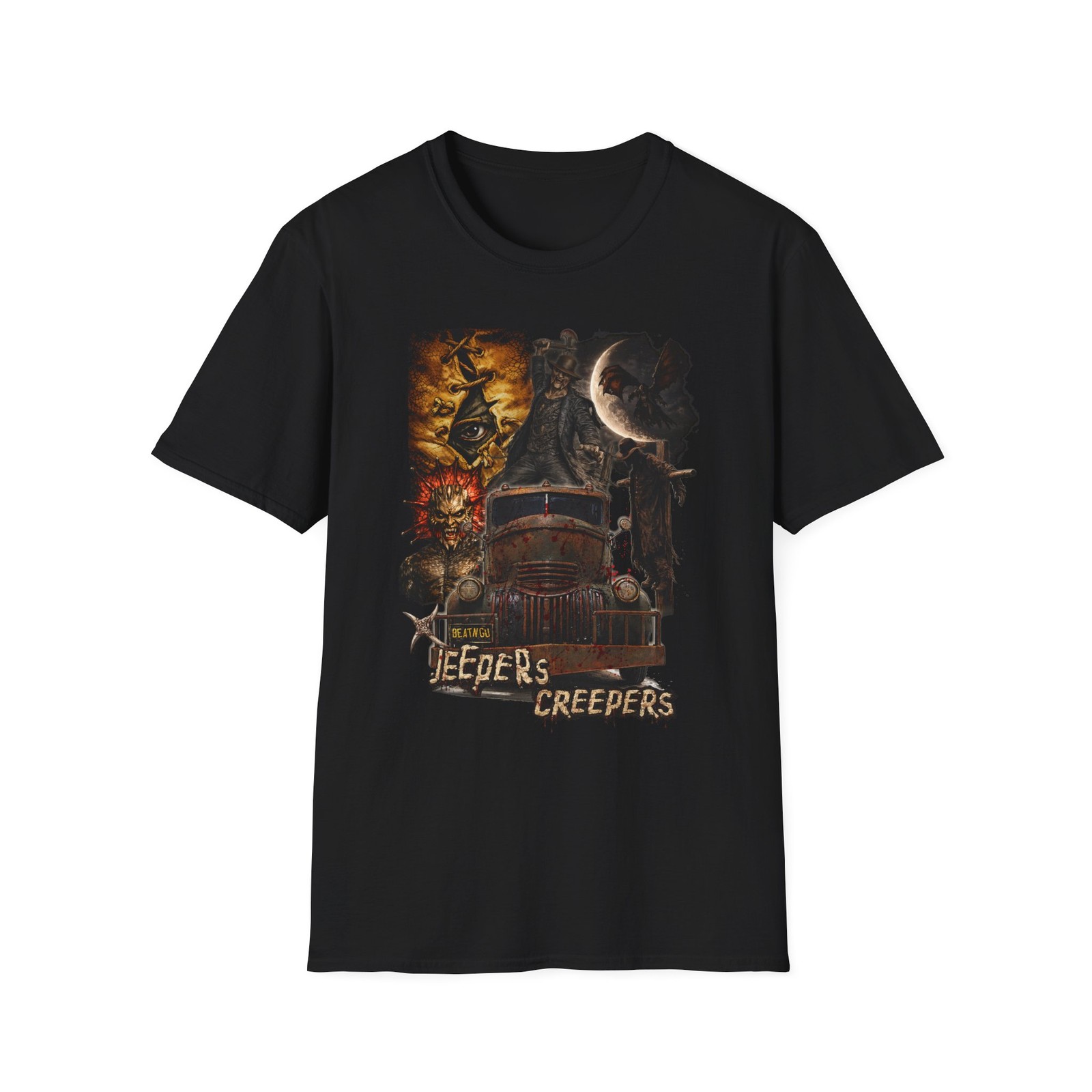 Jeepers Creepers vintage horror collage T-Shirt |