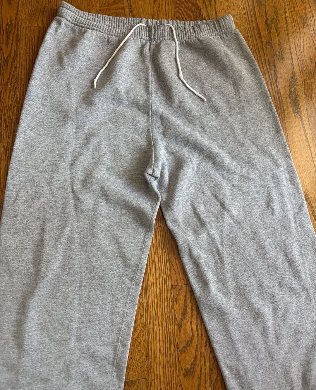 Baggy Jerzees NuBlend Vintage Grey Sweatpants with Elastic Cuffs