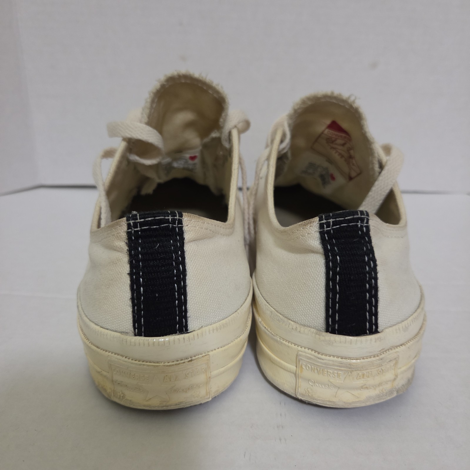Converse CDG Comme des Garçons Play White Chuck Low M 8 W 10 Sneakers