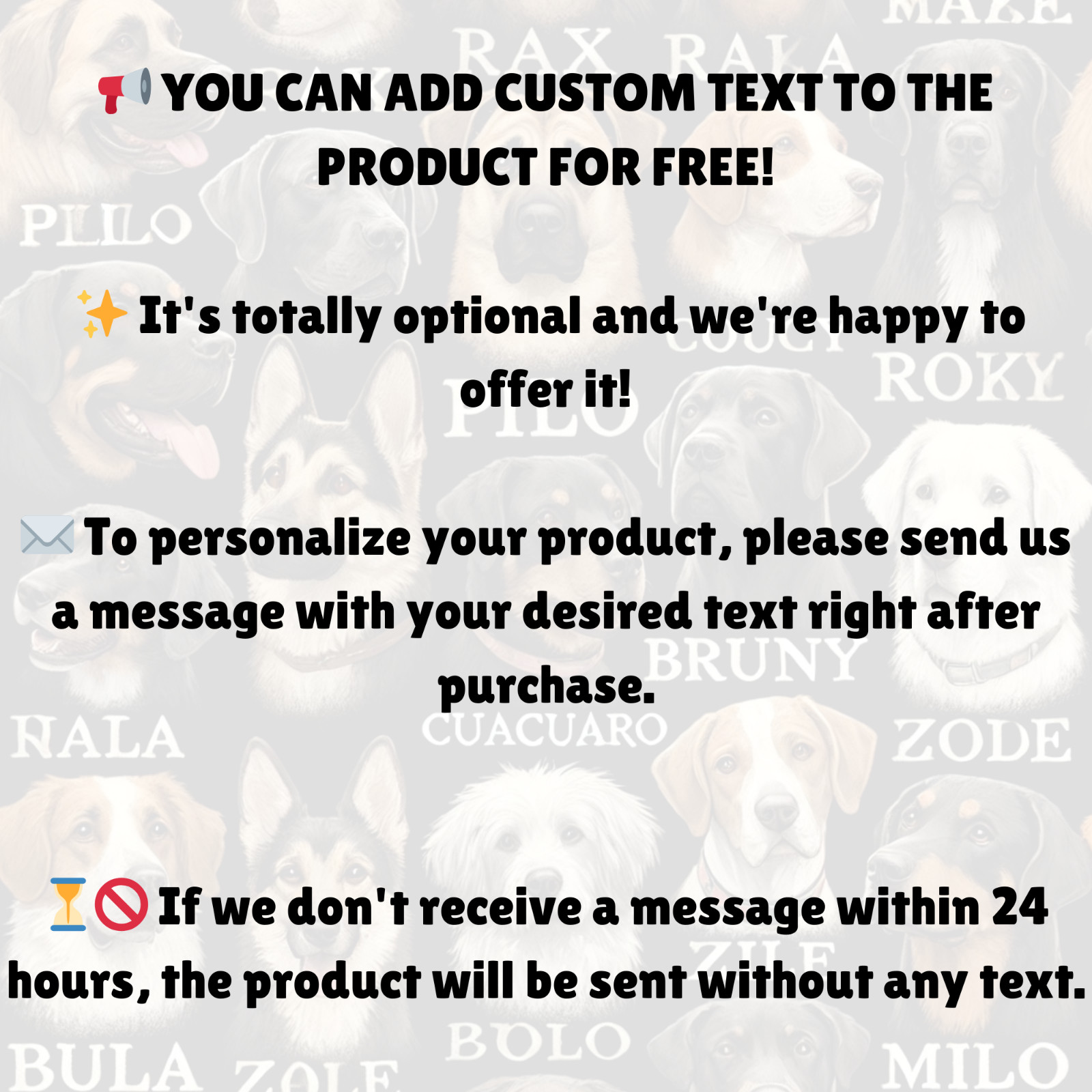 Anatolian Shepherd Dog Hoodie | Hooded Sweatshirt | Custom Text