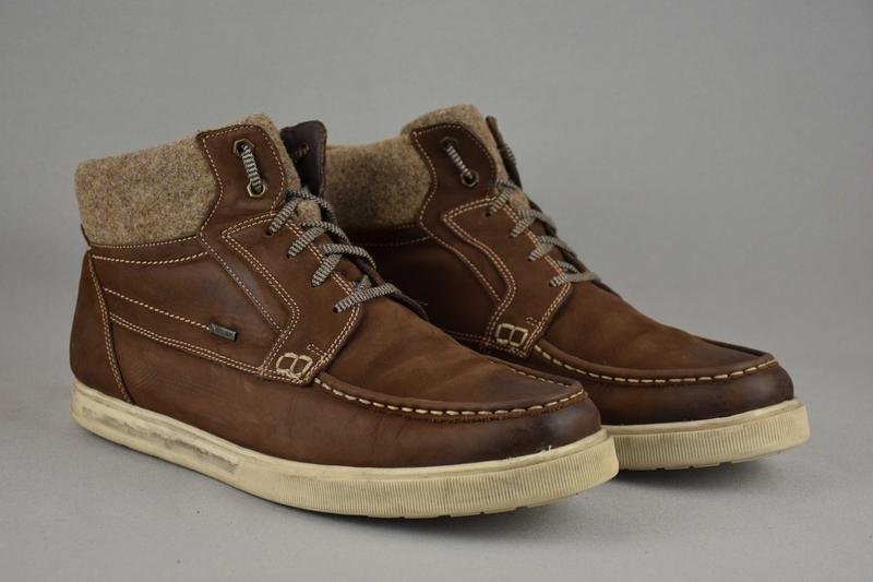 Men Ecco Boots Brown Nubuck 44