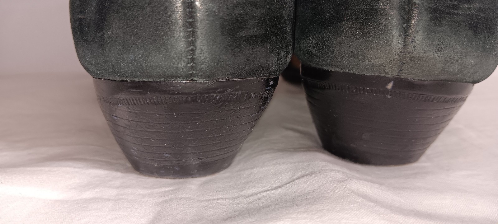 Amanda Smith Loredo Black Brown Lace Up Western Booties Boots Size 8.5 M