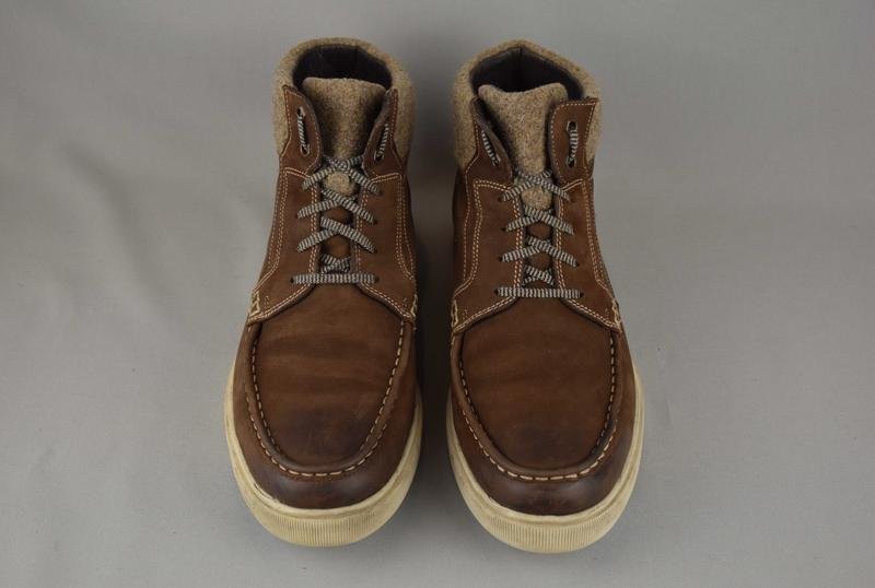Men Ecco Boots Brown Nubuck 44