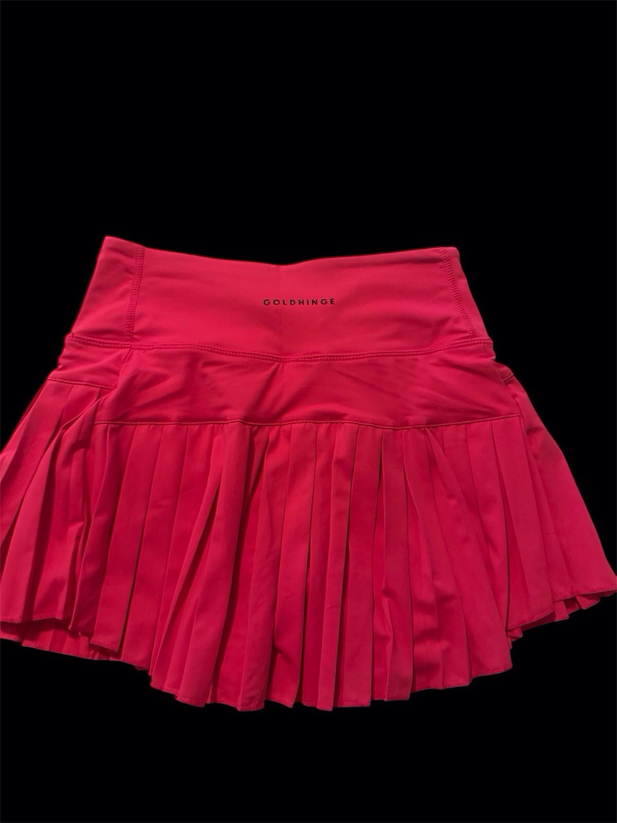 Gold Hinge Women’s Pink Pleated Athletic Skort XS Pull-On Elastic Stretch