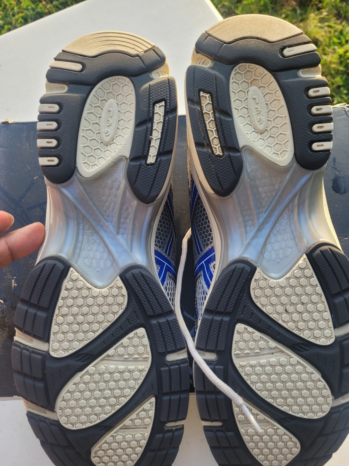 – ASICS Gel DS Trainer White Blue Size 13