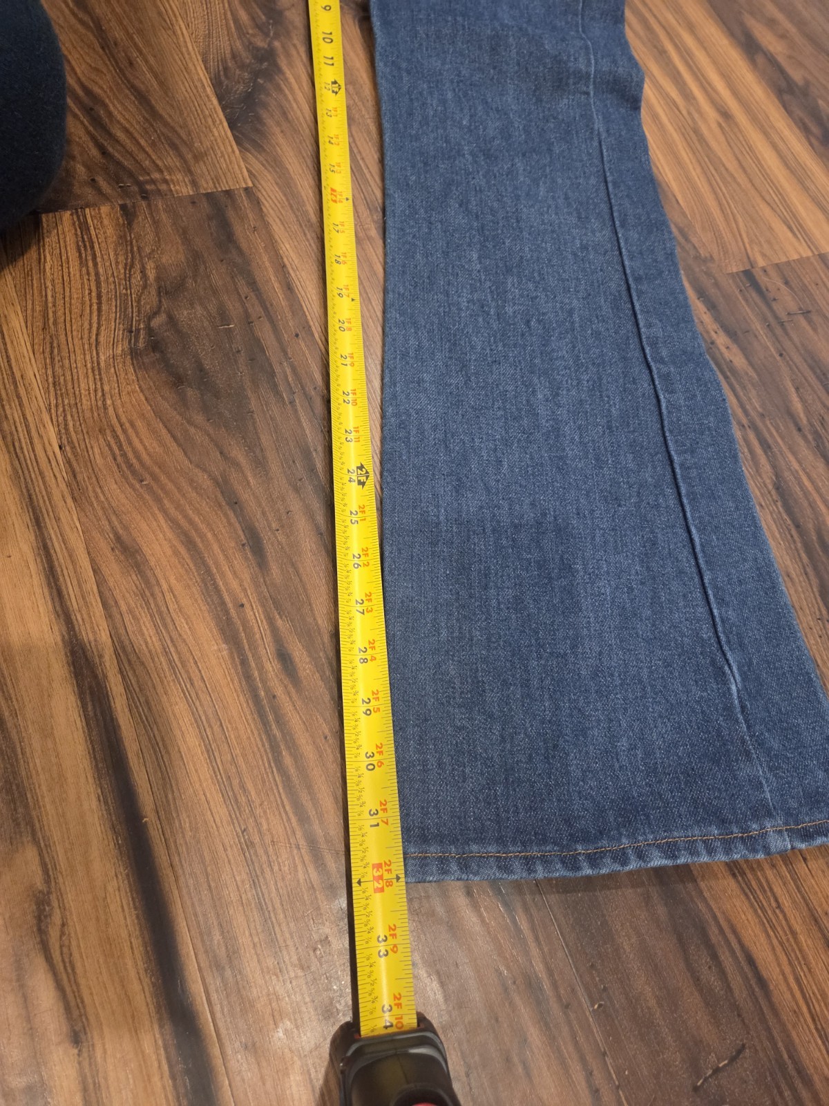 Vtg Sears Thumbs Up Bell Bottom Jeans 1970s Trim Fit Fits 28 Scovill Zip Unisex