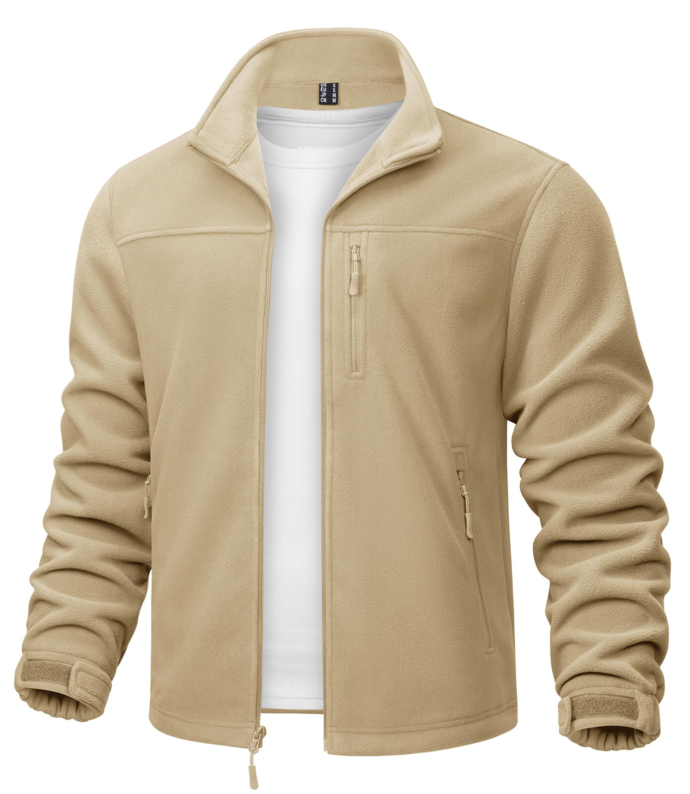 Men’s Fleece Jacket Full Zip Lightweight Winter Jackets Warm Casual Hiking Coats