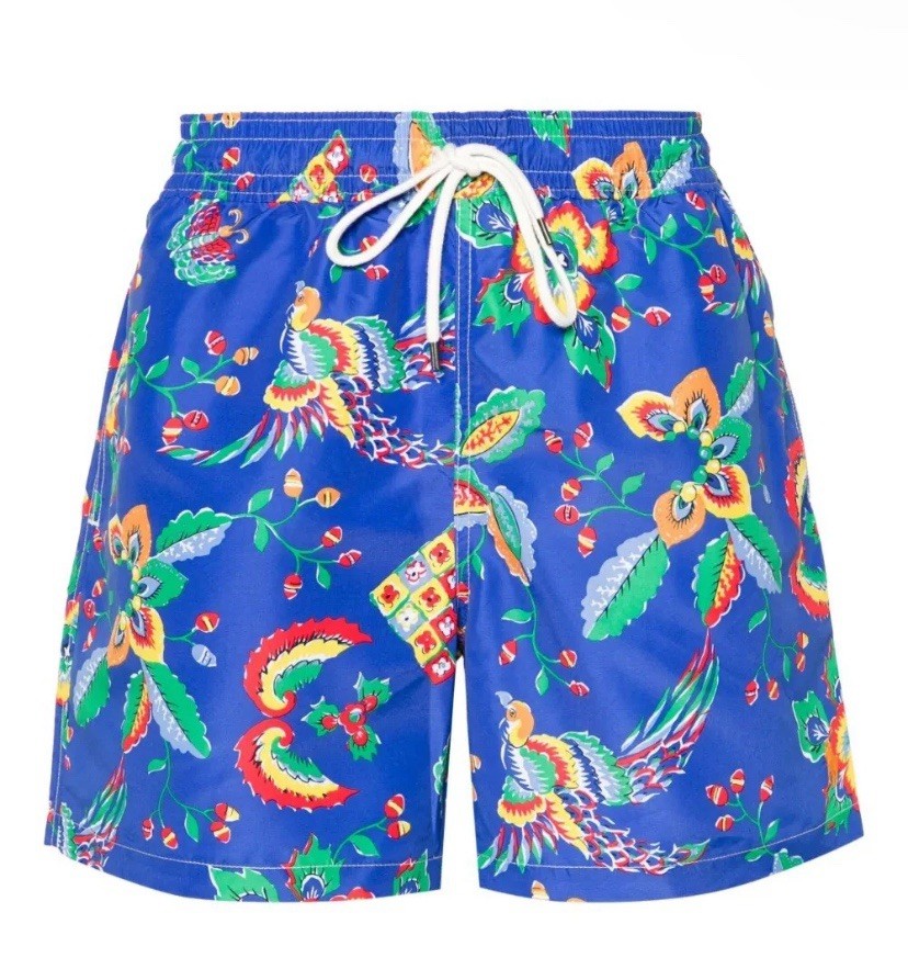 Polo Ralph Lauren Traveler Swim Trunks Board Shorts Mens Big 2X Floral NWT