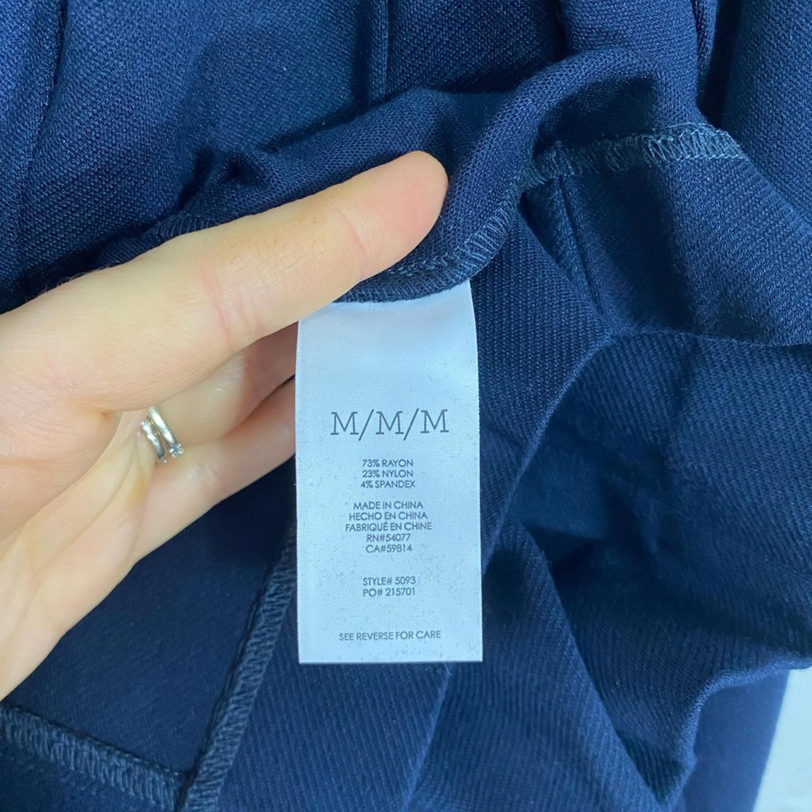 CAbi #5093 Lido Navy 3 Button Front Jacket Womens Size Medium with Pockets