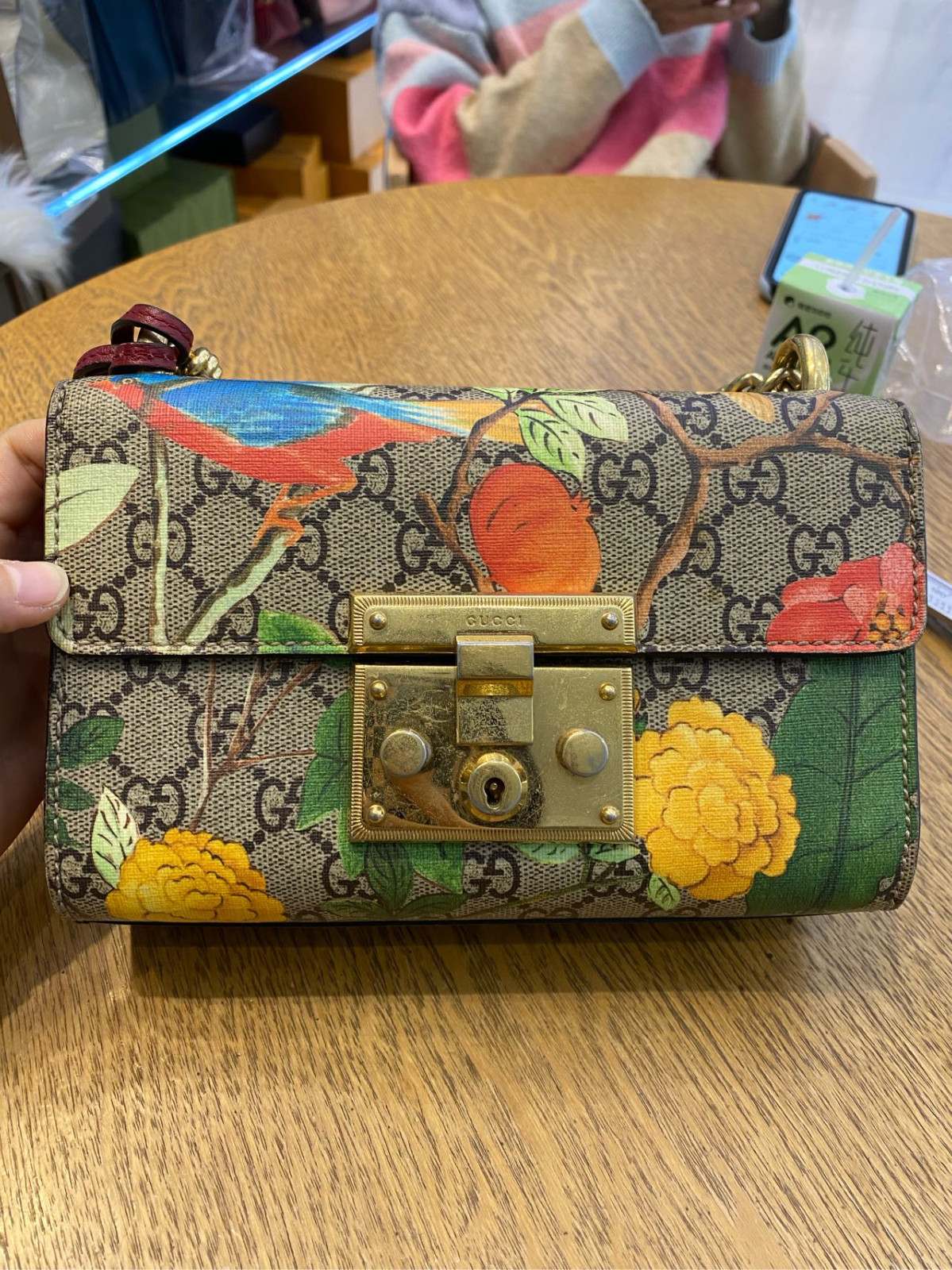Authentic Gucci Padlock Floral Limited Edition Coated Canvas Crossbody Bag eBay