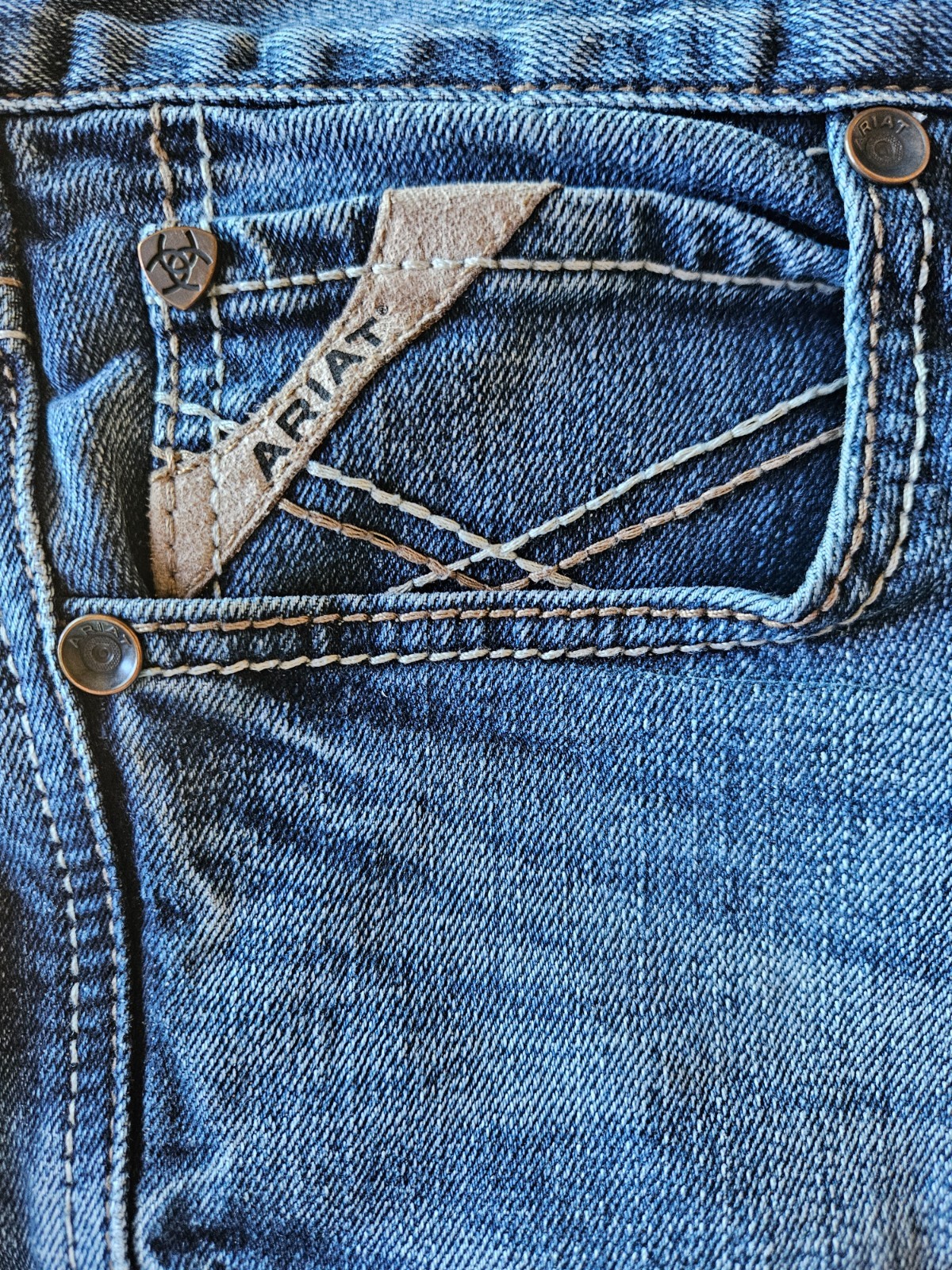 Ariat M7 Slim Straight Jeans Men’s 29×30 Blue Wash Western Rodeo Cowboy Denim