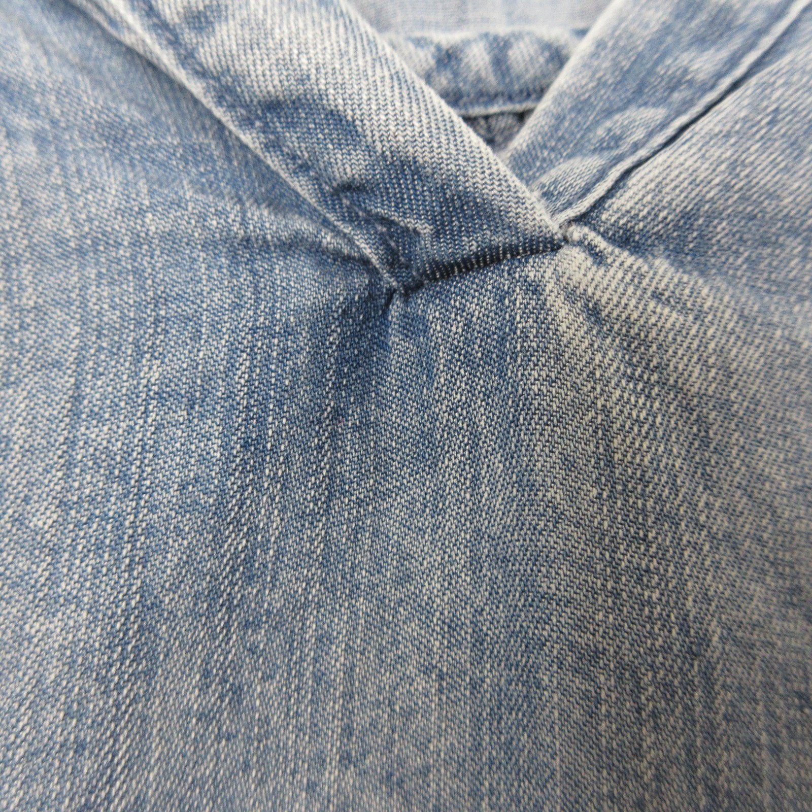 Splendid Chambray Lyocell Shirt Women M Blue Popover Peasant Boho Coastal Casual