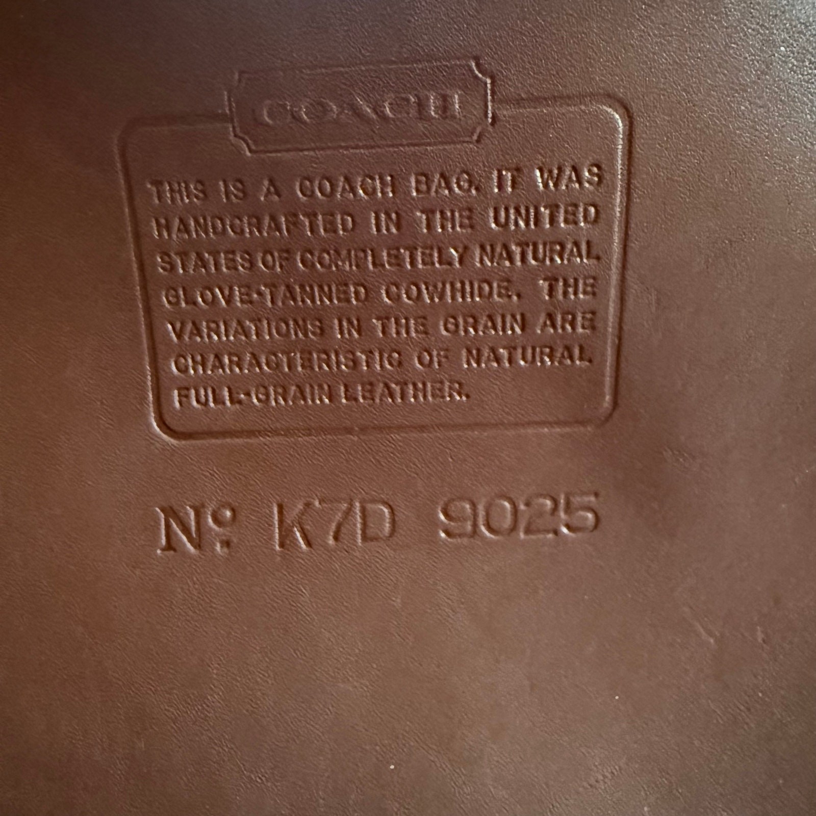 Coach Vintage 1997 Ergo 9025 Mahogany Glovetanned Leather Hobo