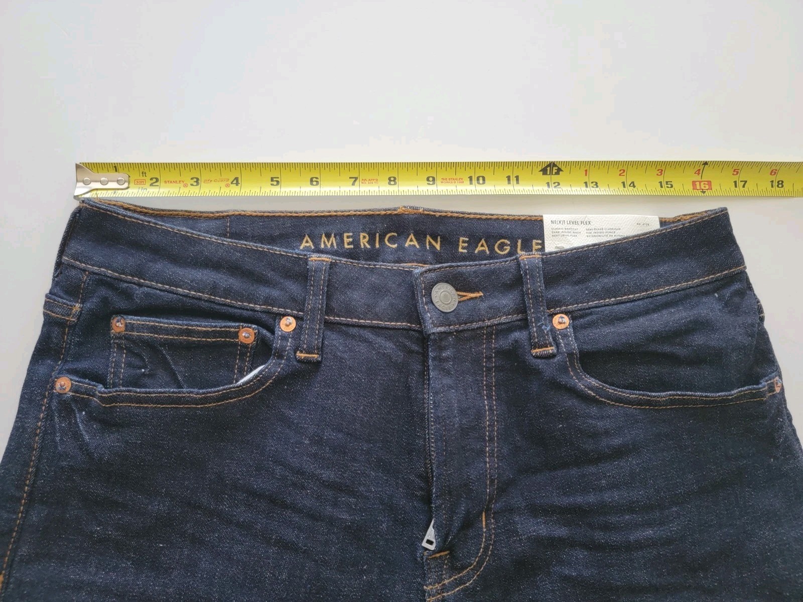 NEW American Eagle Next Level Flex Classic Bootcut Sz 31 x 30 STRETCH Dark Jeans