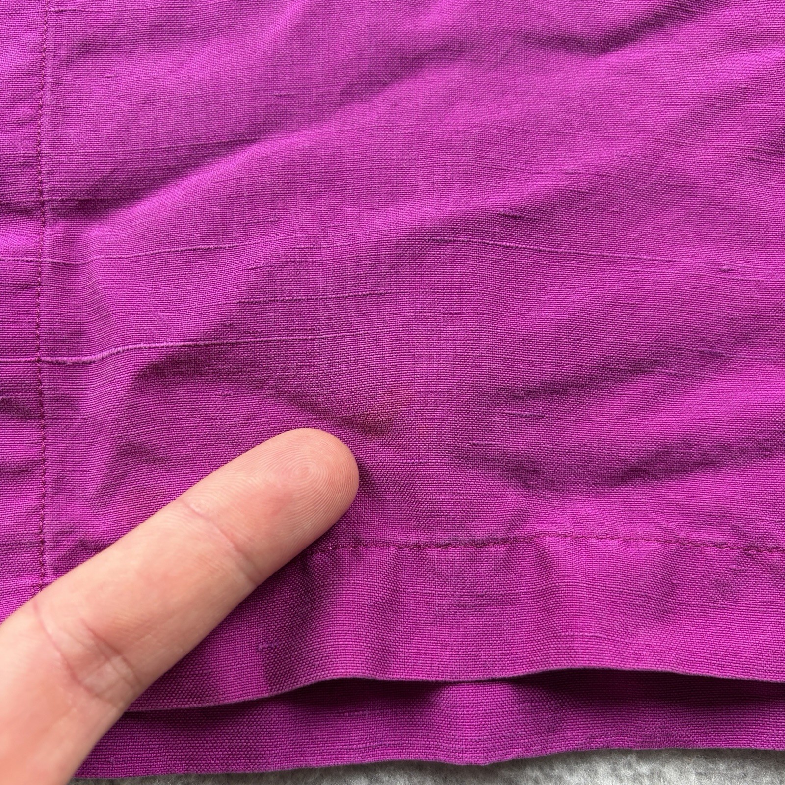 Ralph Lauren Purple Label Button Up Shirt Mens Medium Magenta 100% Silk Italy
