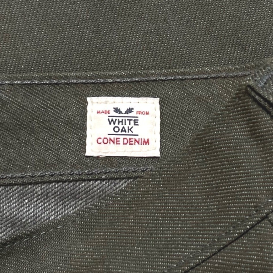 RARE Levi’s 501 White Oak Cone Moss Green Denim Jeans W42 L30 USA Selvedge